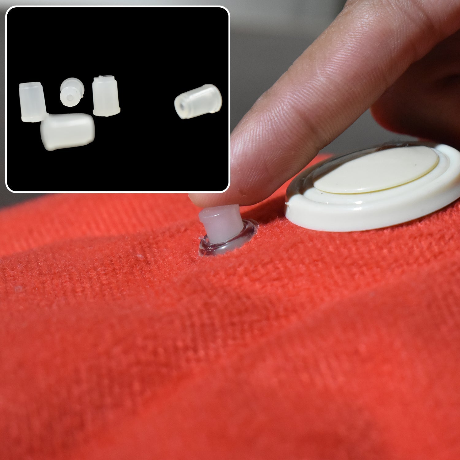 6140 5 Pc Hot Water Bag in Water Stopper used as a stopper while injecting nails on walls etc. 6140 5 Pc Hot Water Bag in Water Stopper used as a stopper while injecting nails on walls etc.